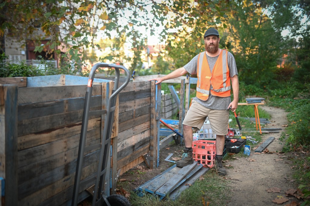 Kensington Estate Food Forest Compost Hub build in progress